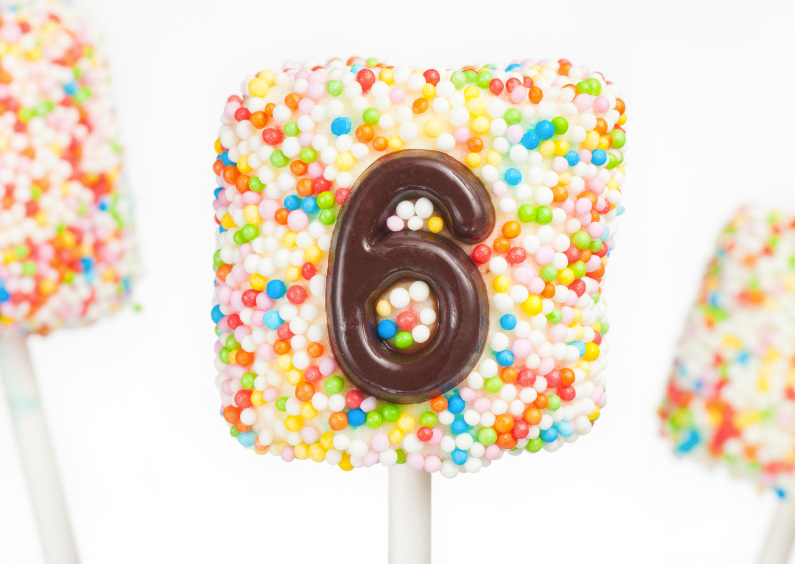 Lolly met 6 erop - Kinderfeestjes Kinderfeestjes - Lolly met 6 erop