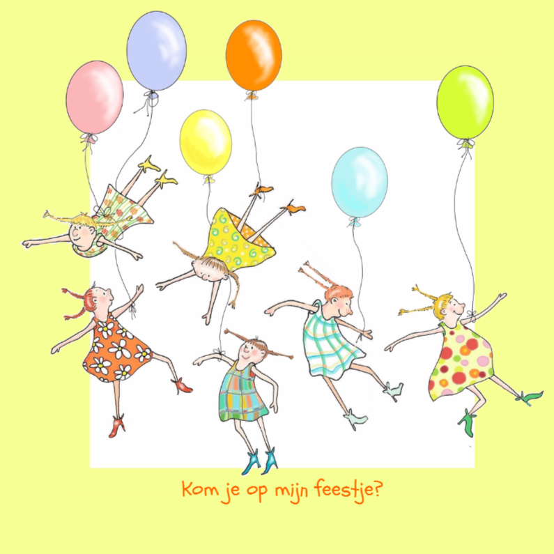 Meisjes met ballonnen - Kinderfeestjes Kinderfeestjes - Meisjes met ballonnen