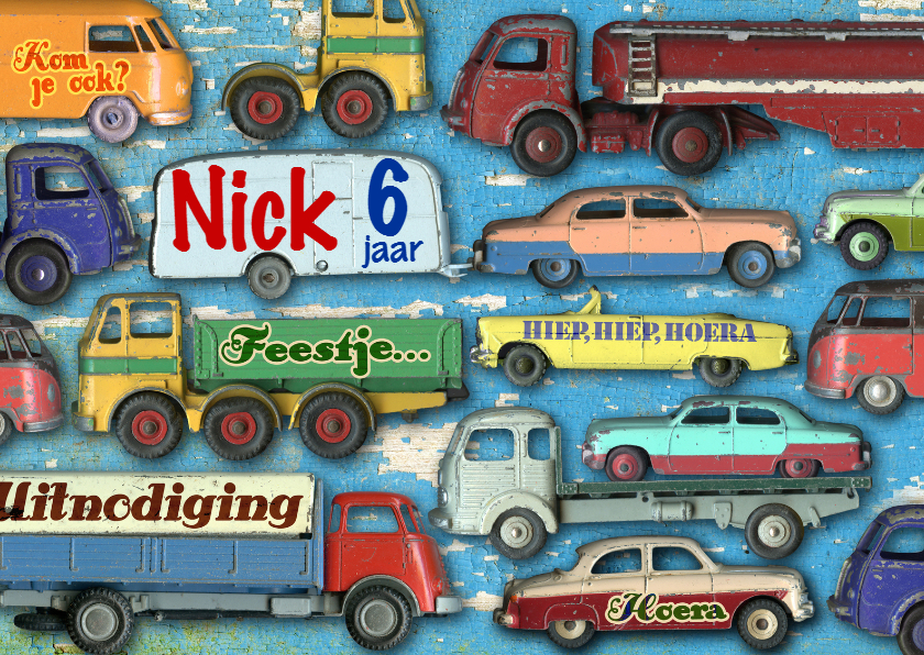 uitnodiging kinderfeest mannenkaart auto - Kinderfeestjes Kinderfeestjes - uitnodiging kinderfeest mannenkaart auto