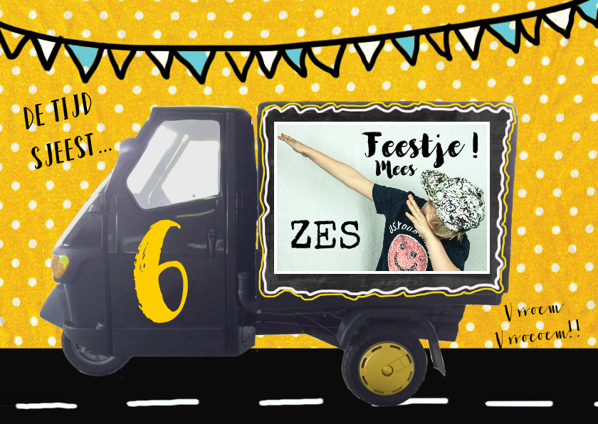 Uitnodiging kinderfeestje auto - Kinderfeestjes Kinderfeestjes - Uitnodiging kinderfeestje auto