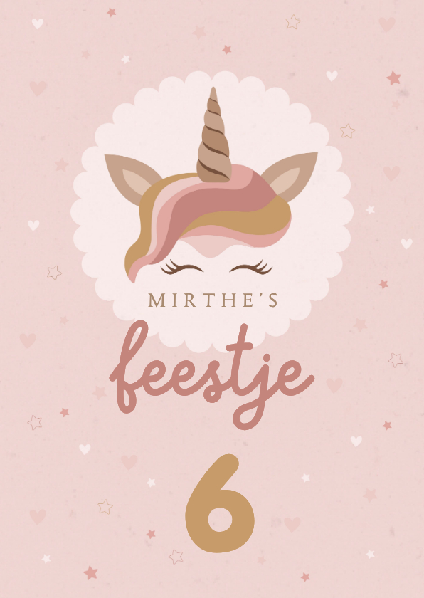 Uitnodiging kinderverjaardag unicorn - Kinderfeestjes Kinderfeestjes - Uitnodiging kinderverjaardag unicorn