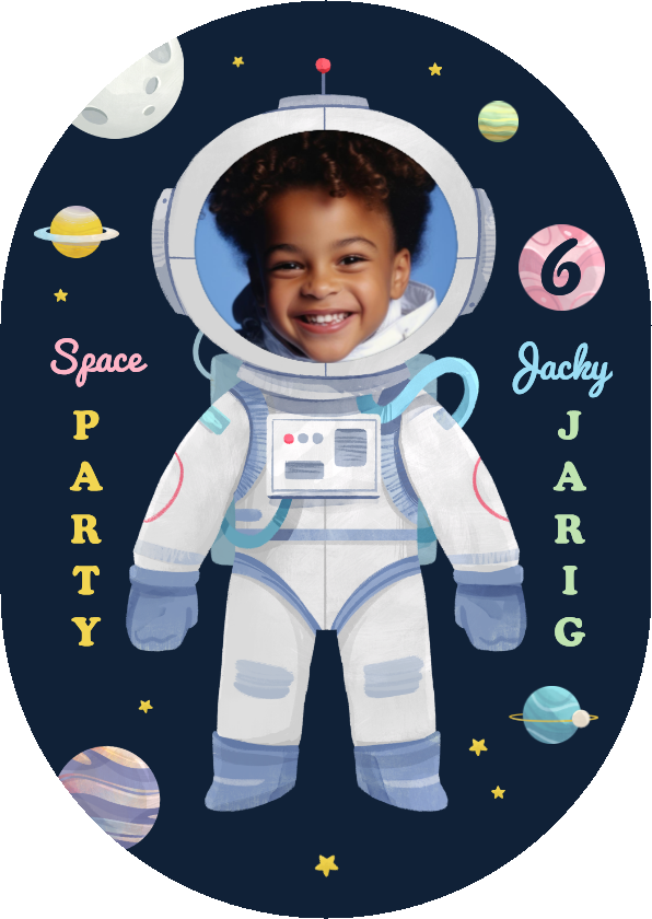 Uitnodiging space party astronaut ruimte sterren feestje - Kinderfeestjes Kinderfeestjes - Uitnodiging space party astronaut ruimte sterren feestje