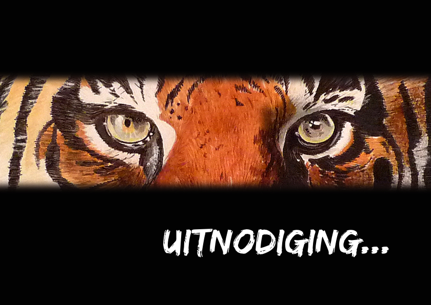 uitnodiging Tijger - Kinderfeestjes Kinderfeestjes - uitnodiging Tijger