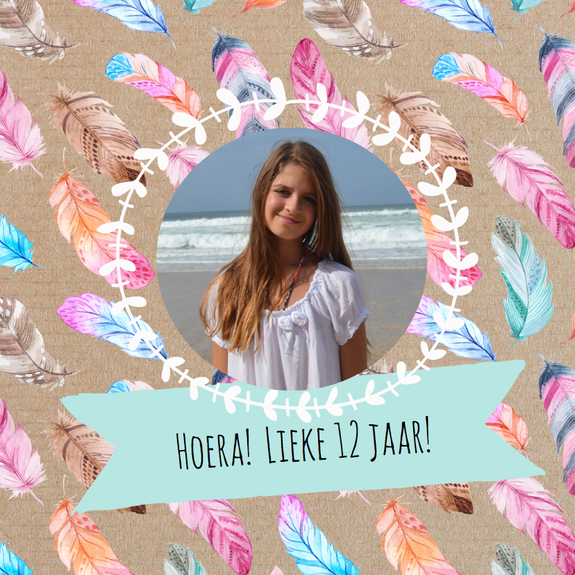 Uitnodigingskaart met foto - Kinderfeestjes Kinderfeestjes - Uitnodigingskaart met foto