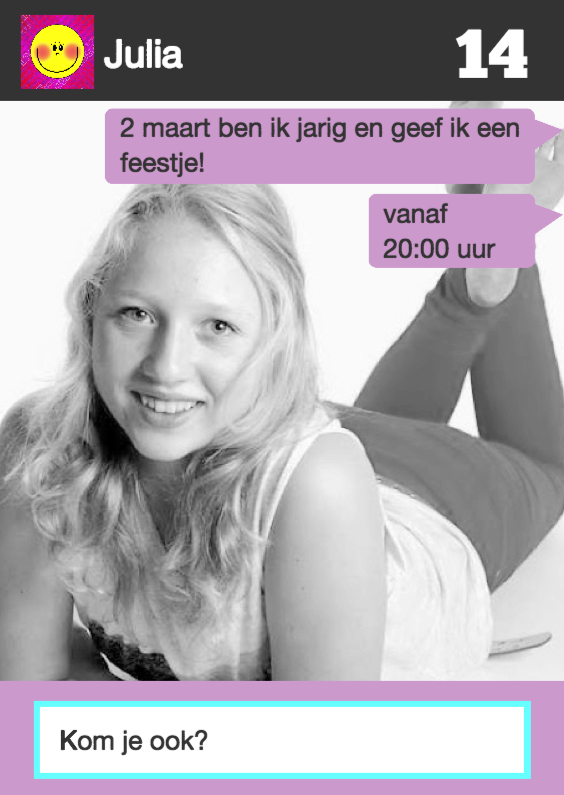 WhatsApp Uitnodiging Stoere meiden - Kinderfeestjes Kinderfeestjes - WhatsApp Uitnodiging Stoere meiden