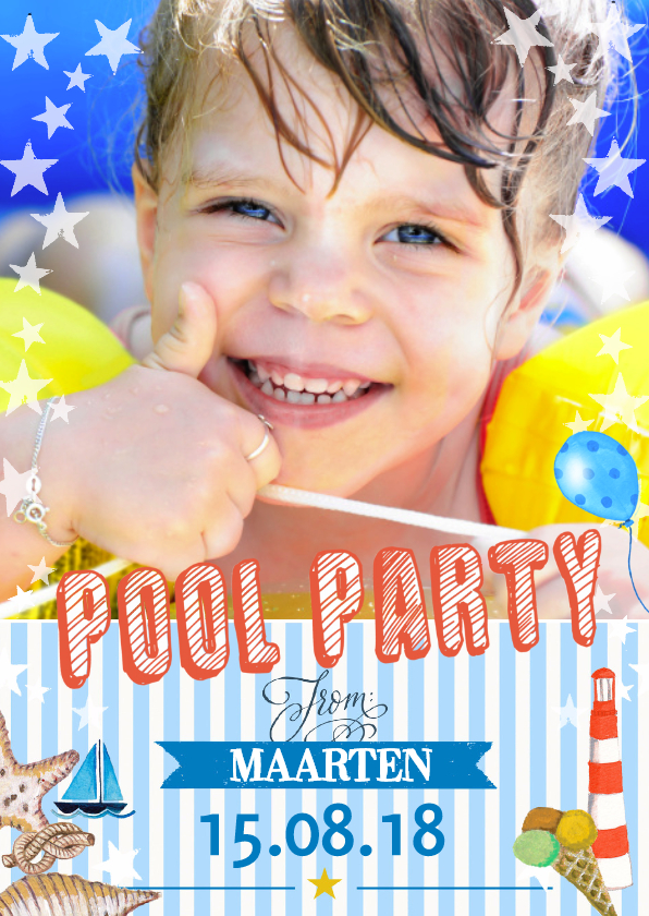 Zwembadfeestje Jongen - Kinderfeestjes Kinderfeestjes - Zwembadfeestje Jongen