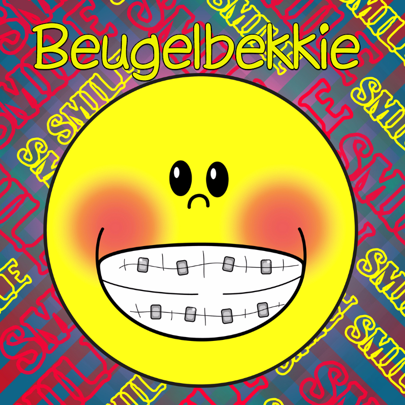 Beugel bekkie SMILE - Kinderkaarten Kinderkaarten - Beugel bekkie SMILE
