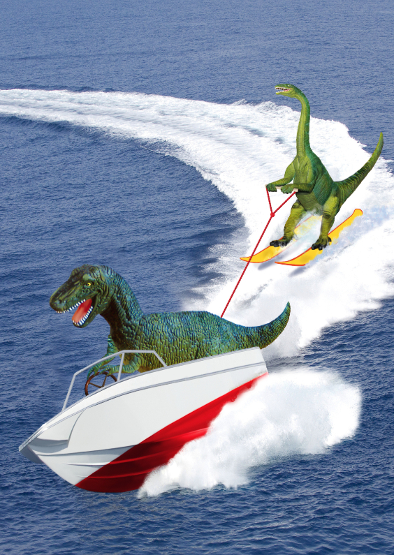 dino waterski - Kinderkaarten Kinderkaarten - dino waterski