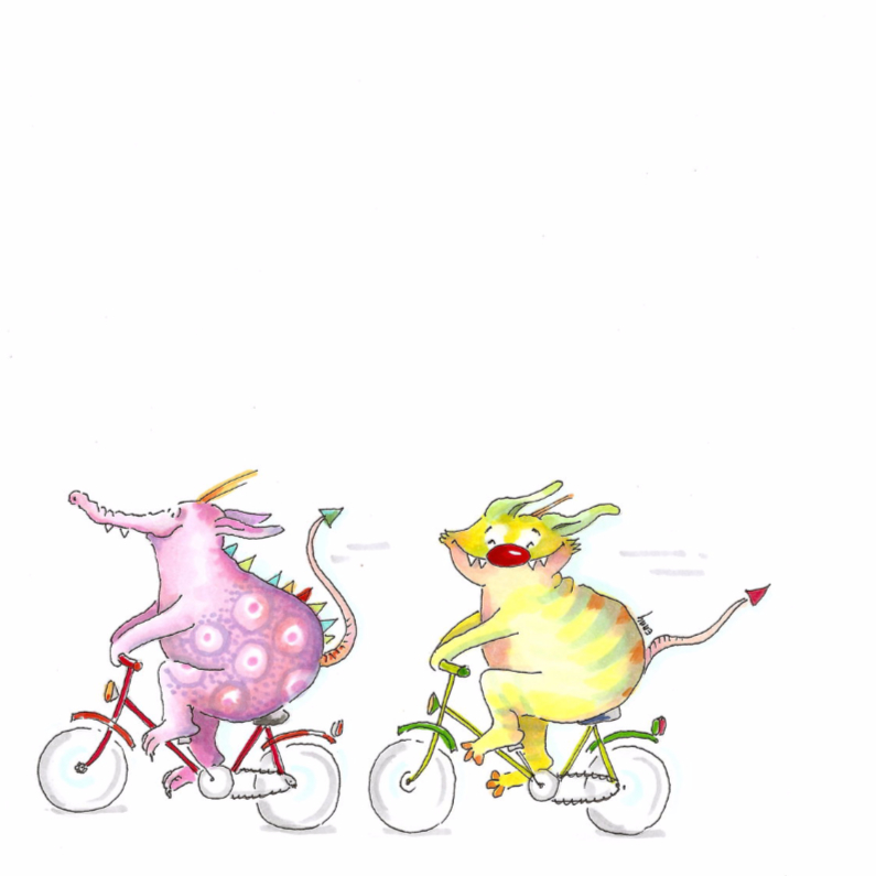 Fietsen is fijn - Kinderkaarten Kinderkaarten - Fietsen is fijn
