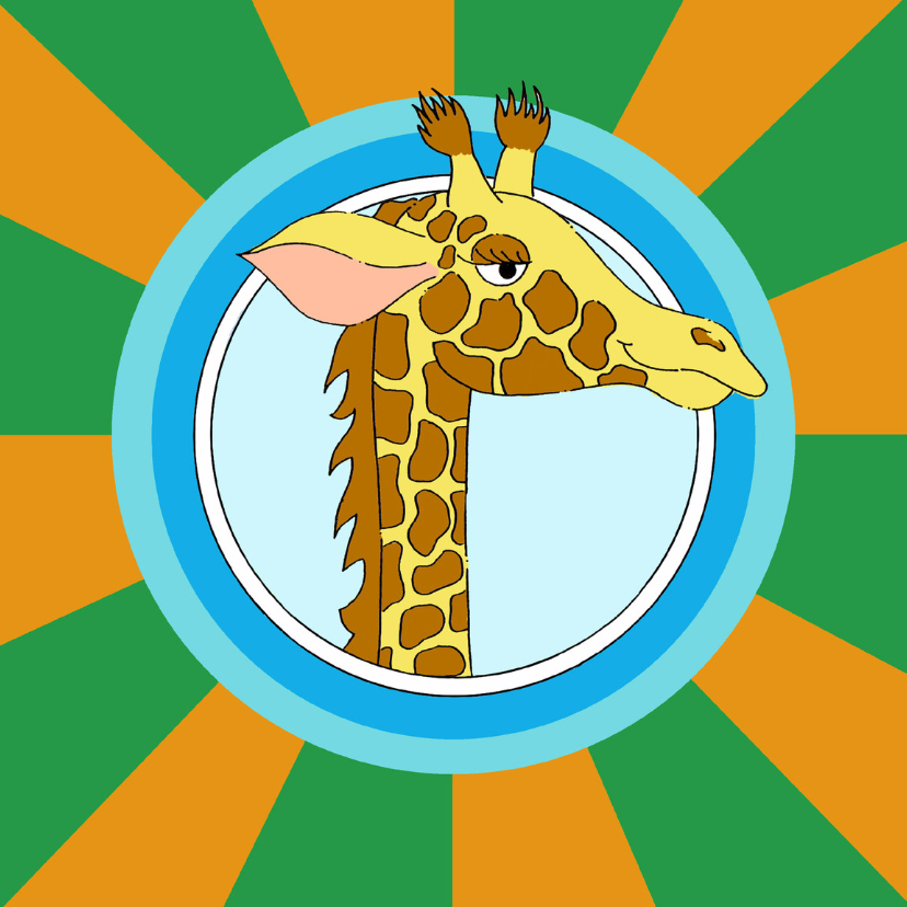 Kinderkaarten - Kinderkaart giraf