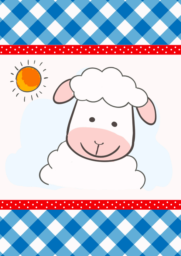 Kinderkaarten - Kinderkaart met schaapje