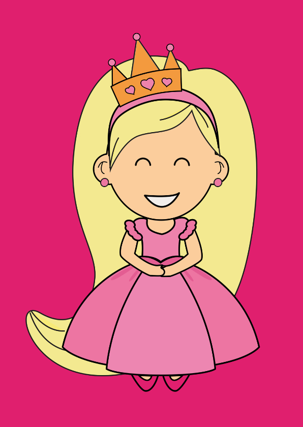 kinderkaart - prinses - MG - Kinderkaarten Kinderkaarten - kinderkaart - prinses - MG