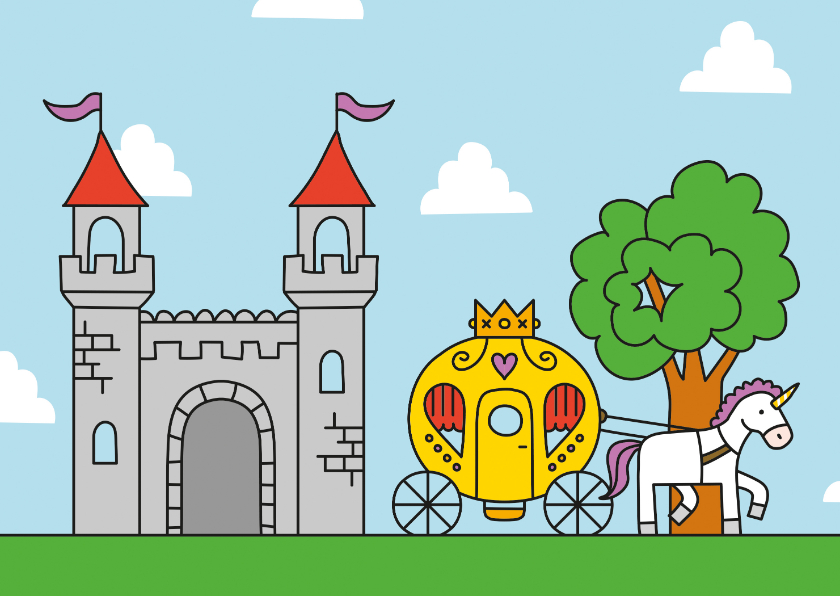 Kinderkaart sprookje - Kinderkaarten Kinderkaarten - Kinderkaart sprookje