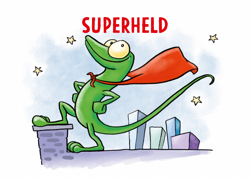 Kinderkaarten - Kinderkaart Superheld