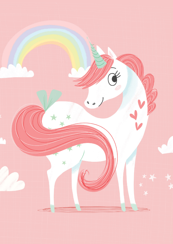 Kinderkaarten - Kinderkaart unicorn magic