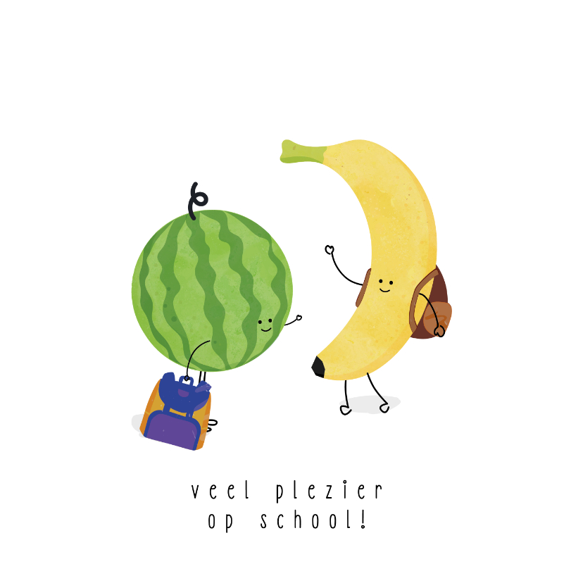 Kinderkaarten - Veel plezier op school - sweet - kinderkaart