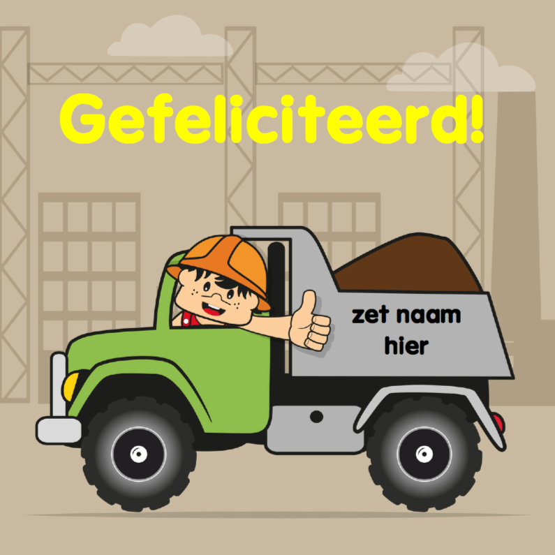 verjaardag kinderfeest vrachtwagen 71 - Kinderkaarten Kinderkaarten - verjaardag kinderfeest vrachtwagen 71