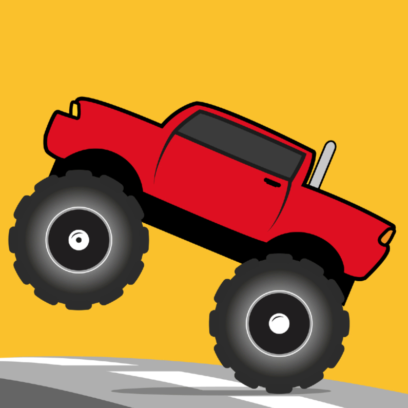 Verjaardag Monster Truck Auto jongen 67 - Kinderkaarten Kinderkaarten - Verjaardag Monster Truck Auto jongen 67