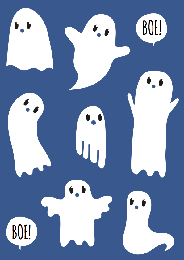 Zomaar Spookjes - Kinderkaarten Kinderkaarten - Zomaar Spookjes