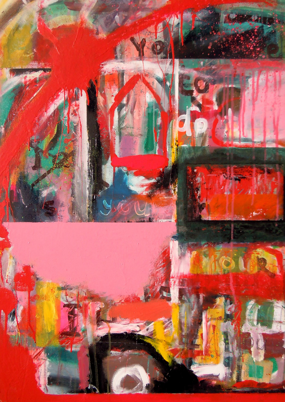 Abstract kunstwerk Coming Home - Kunstkaarten Kunstkaarten - Abstract kunstwerk Coming Home