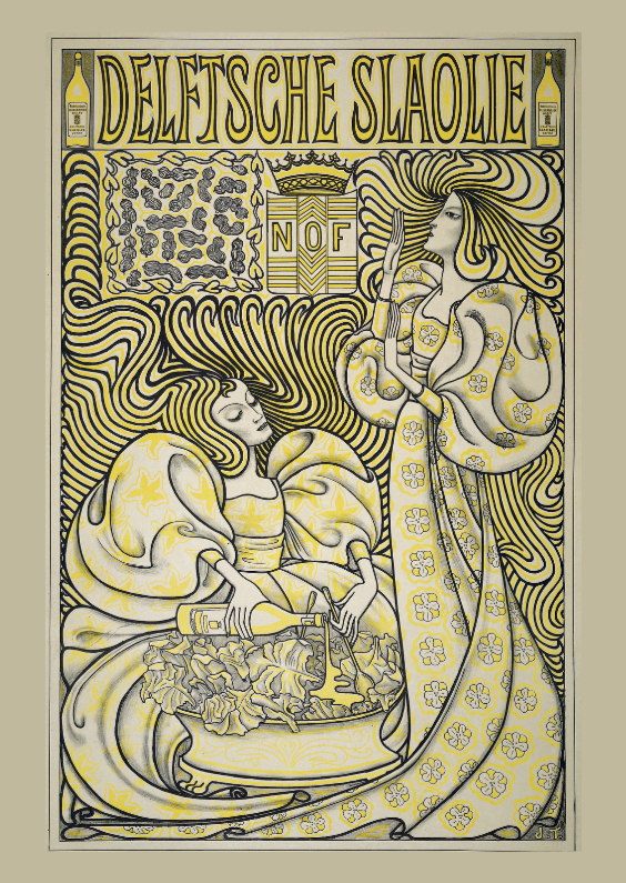 Affiche Delftsche Slaolie - Kunstkaarten Kunstkaarten - Affiche Delftsche Slaolie