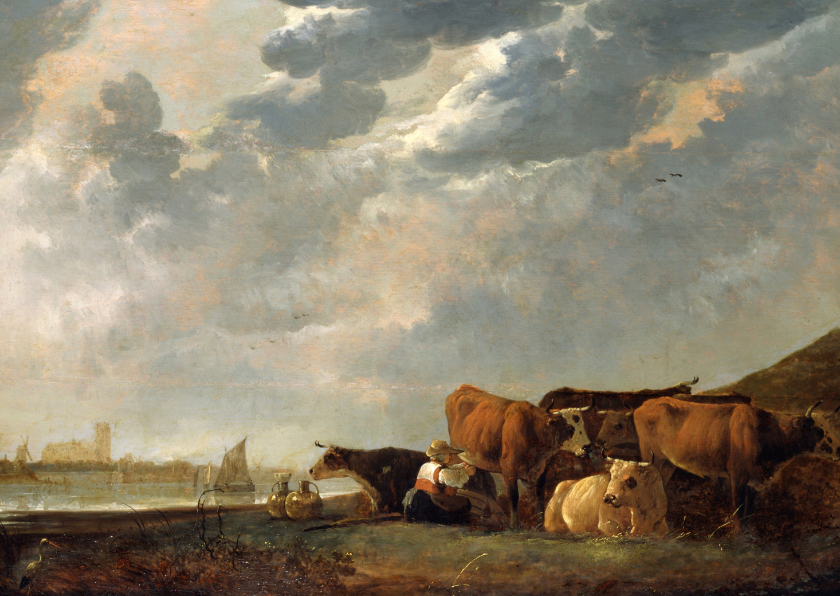 Albert Cuyp. Vee bij de Maas - Kunstkaarten Kunstkaarten - Albert Cuyp. Vee bij de Maas