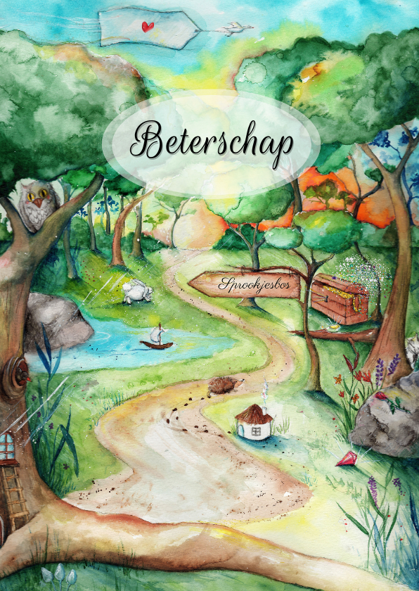 Beterschap sterkte van oma - Kunstkaarten Kunstkaarten - Beterschap sterkte van oma