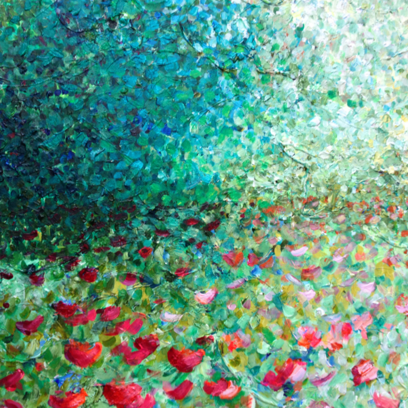 bloemen schilderij Weelde - Kunstkaarten Kunstkaarten - bloemen schilderij Weelde