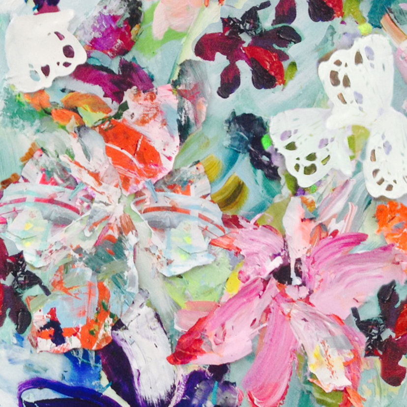 Kunstkaarten - Bloemschilderij print boeket