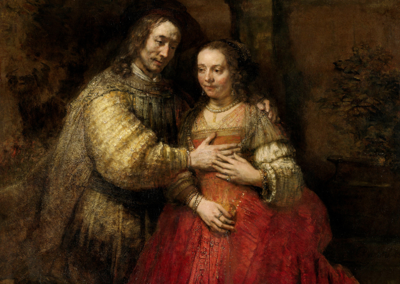 Kunstkaarten - De Joodse bruid - Rembrandt