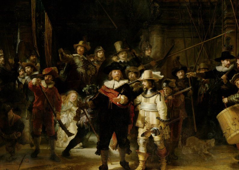 Kunstkaarten - De Nachtwacht Rembrandt van Rijn