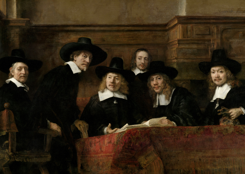 Kunstkaarten - De Staalmeesters - Rembrandt