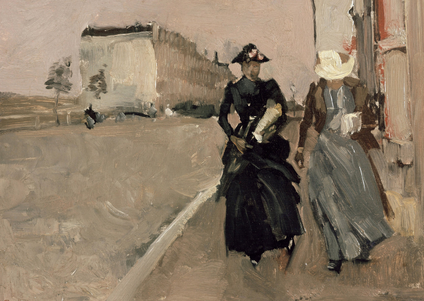 George Breitner. De windvlaag - Kunstkaarten Kunstkaarten - George Breitner. De windvlaag