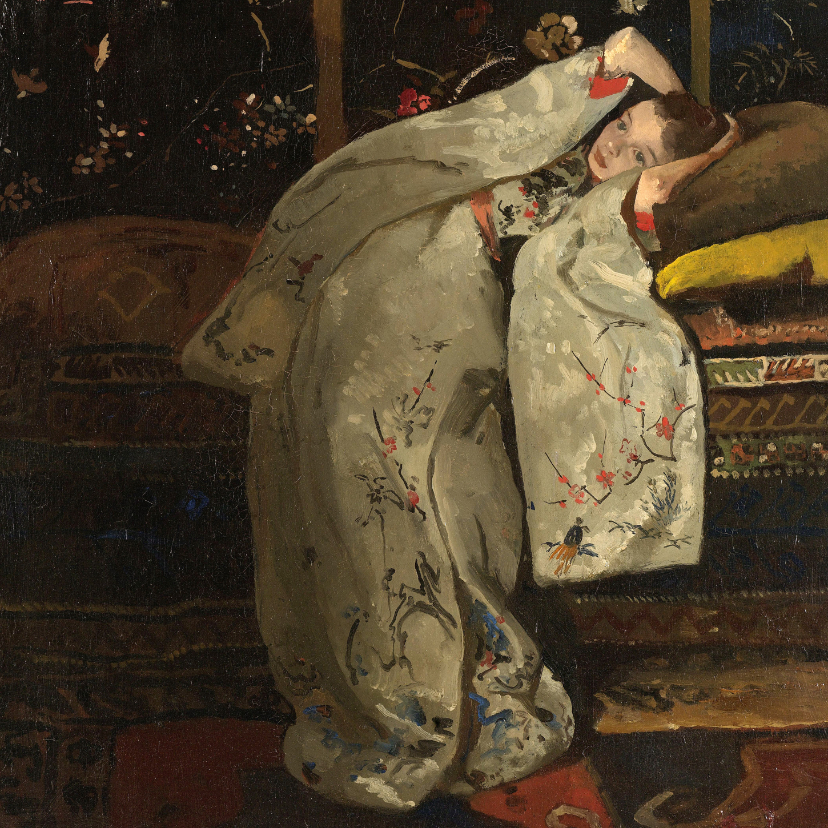 Kunstkaarten - George Breitner. Meisje in witte kimono