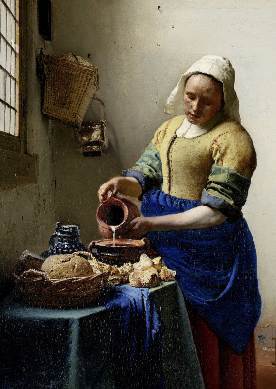 Kunstkaarten - Het melkmeisje Johannes Vermeer