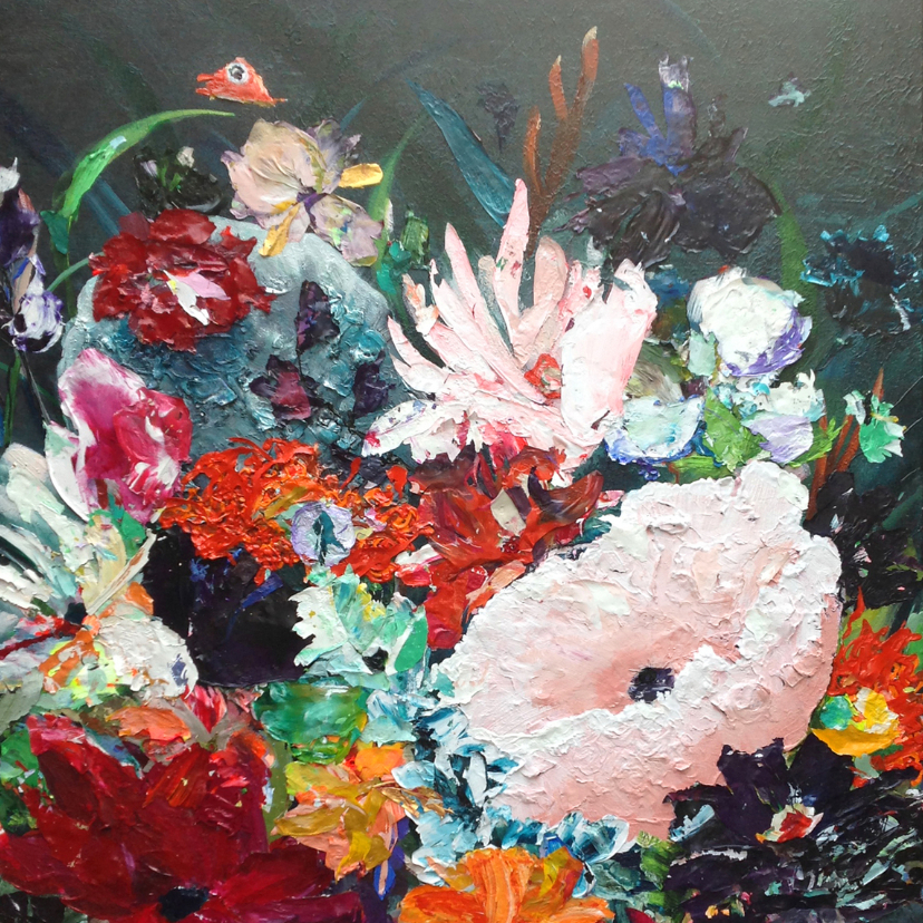 Kunstkaarten - Kunst bloemenschilderij Rijk