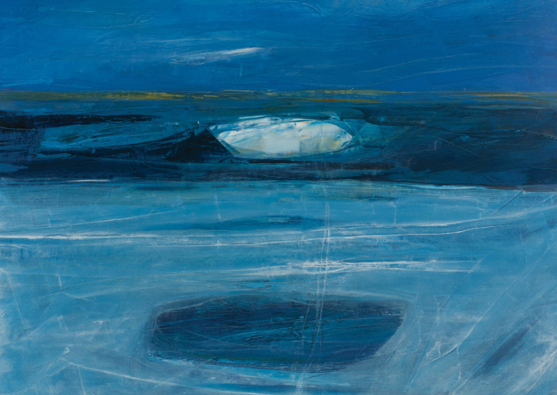 Kunstkaart abstract zee en wolk - Kunstkaarten Kunstkaarten - Kunstkaart abstract zee en wolk