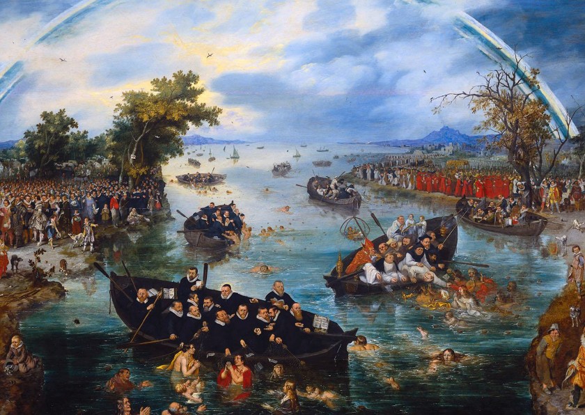 Kunstkaart De zielenvisserij van Adriaan van de Venne - Kunstkaarten Kunstkaarten - Kunstkaart De zielenvisserij van Adriaan van de Venne