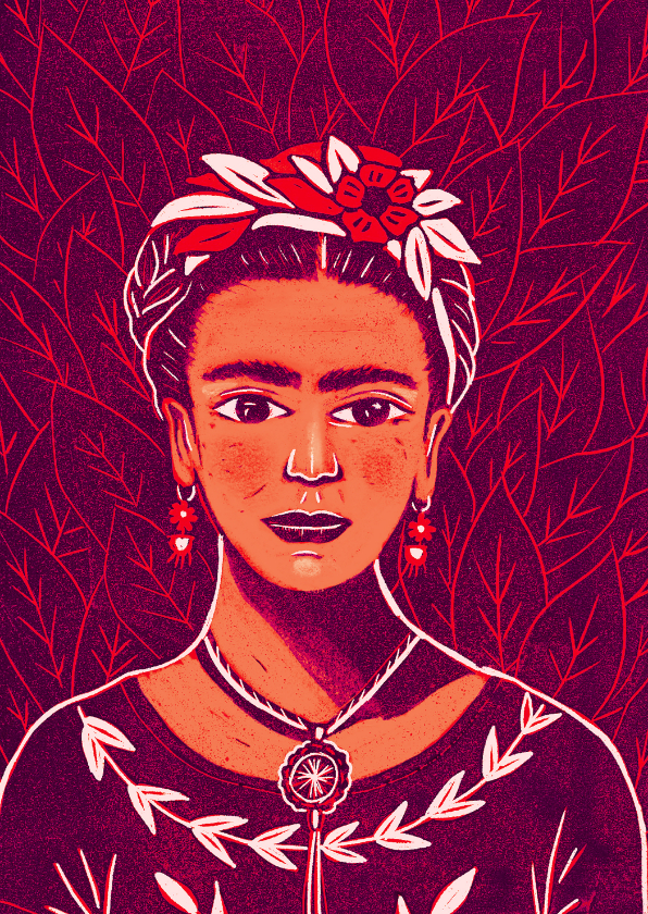 Kunstkaart Frida Kahlo - Kunstkaarten Kunstkaarten - Kunstkaart Frida Kahlo