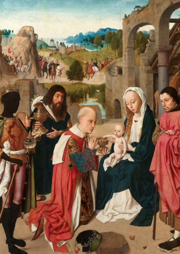 Kunstkaart Geertgen tot Sint Jans. De aanbidding - Kunstkaarten Kunstkaarten - Kunstkaart Geertgen tot Sint Jans. De aanbidding