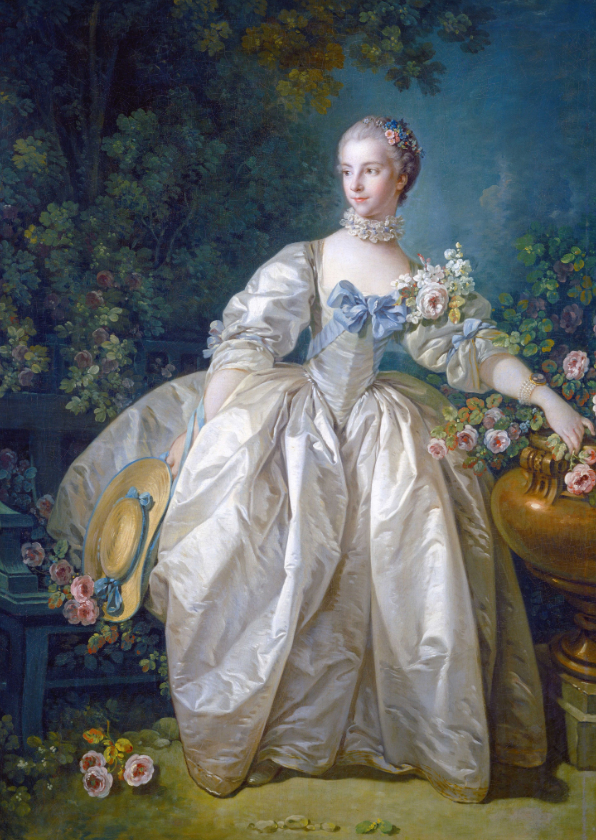 Kunstkaart van francois Boucher. Madame Bergeret - Kunstkaarten Kunstkaarten - Kunstkaart van francois Boucher. Madame Bergeret