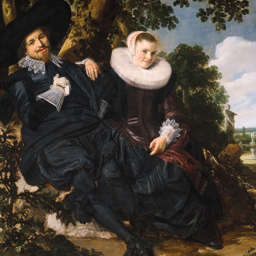 Kunstkaart van Frans Hals. Portret van een stel - Kunstkaarten Kunstkaarten - Kunstkaart van Frans Hals. Portret van een stel