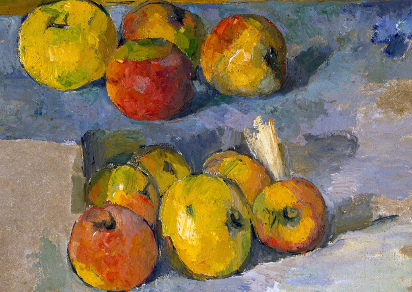Kunstkaart van Paul Cezanne. Stilleven met appels - Kunstkaarten Kunstkaarten - Kunstkaart van Paul Cezanne. Stilleven met appels