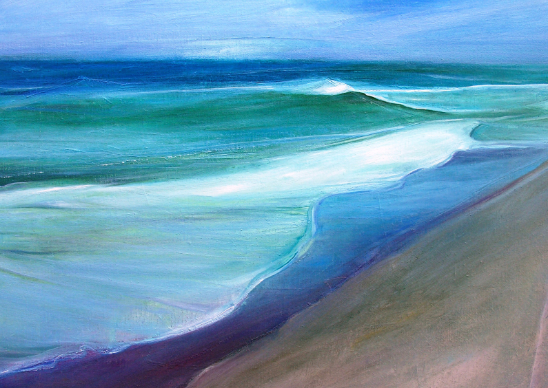 Kunstkaart zee strand - Kunstkaarten Kunstkaarten - Kunstkaart zee strand