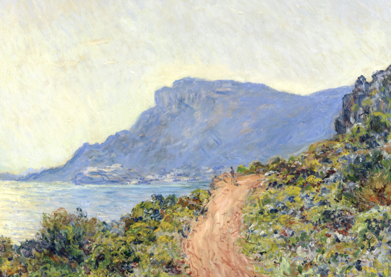 Kunstkaarten - La Corniche bij Monac - Monet