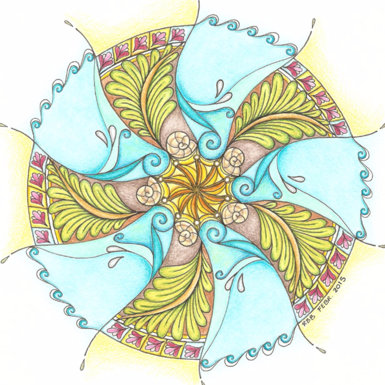 Mandala kunstkaart - Kunstkaarten Kunstkaarten - Mandala kunstkaart