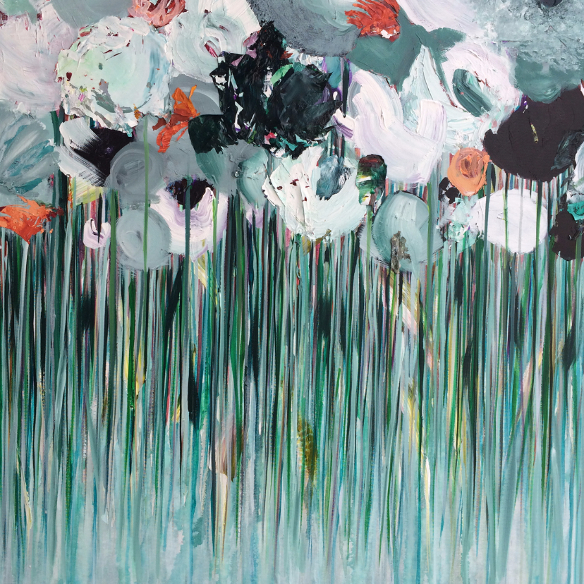 Kunstkaarten - Schilderij 'Morgen' bloemen
