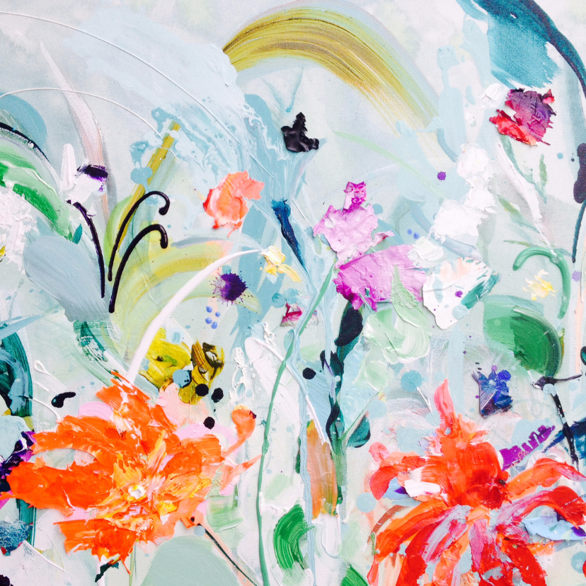 schilderij print bloemen - Kunstkaarten Kunstkaarten - schilderij print bloemen