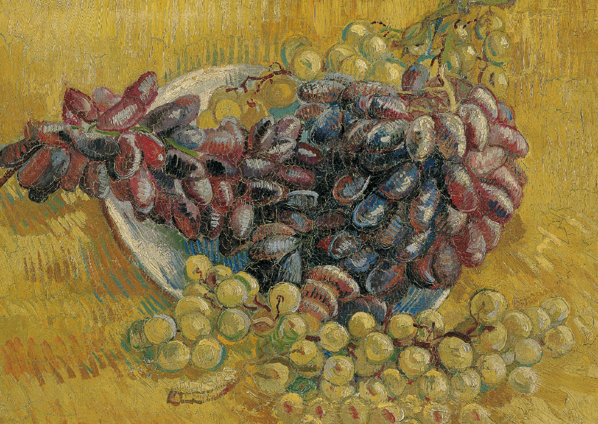 Kunstkaarten - Vincent van Gogh. Stilleven met druiven