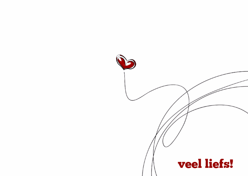 14176 Veel liefs - Liefde kaarten Liefde kaarten - 14176 Veel liefs